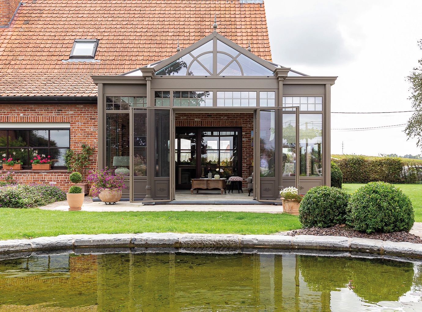 Landelijke veranda